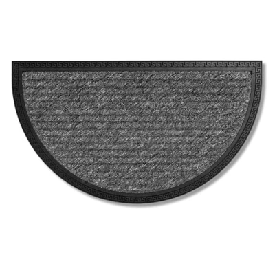 Imagen de ASTRA Felpudos Felpudo semicircular de Exterior para escalones Resistente 40 x 70 cm Gris