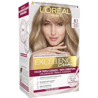 Imagen de L&#039;ORÉAL PARIS Excellence Creme Tinte Permanente Tono 8.1 Rubio Claro Ceniza