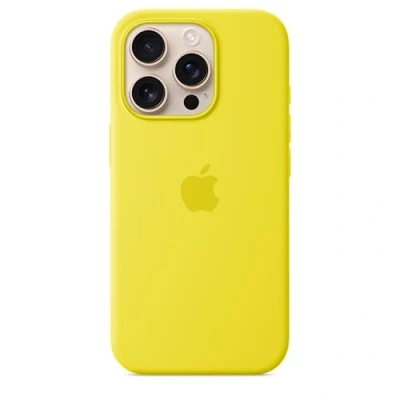 Imagen de Apple Silicio Back Cover Amarillo MagSafe iPhone 16 Pro