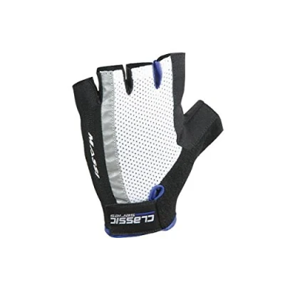 Imagen de Massi Classic Blanco/Azul T.M Guante de Ciclismo, Deportes y Aire Libre, Blue, M