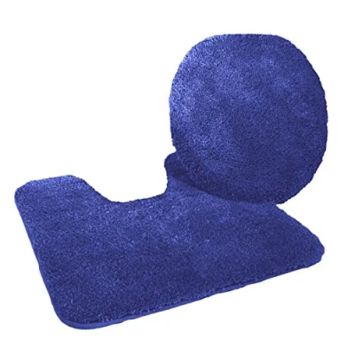 Imagen de Kinzler Alfombrilla para baño, Microfibra, Microfibra poliéster, Berenjena, 50x55 cm mit Ausschnitt
