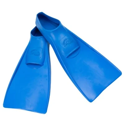 Imagen de Flipper SwimSafe 1111 aletas de natación para niños y bebés, color azul, talla 24 26, caucho natural, como ayuda nadar