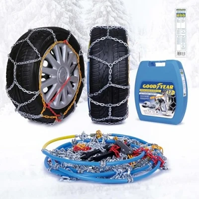 Imagen de Goodyear 77938 &quot;12mm&quot;: Cadenas de nieve 12 mM Talla 255, Adecuado para 4x4, Jeep, SUVs, microbús, furgonetas y vehículos comerciales, Homologación TUV GS ÖNORM