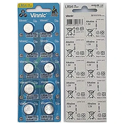 Imagen de Pack de 10 Pilas VINNIC para L1131F