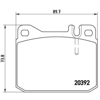Imagen de BREMBO P 85 007 Juego de pastillas freno preparado para indicador desgaste sin accesorios VOLKSWAGEN: LT 28 35 I Furgón