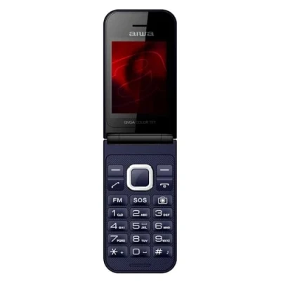 Imagen de Aiwa FP 24BL: Teléfono Móvil Senior 2.4&quot; con Doble Pantalla, Dual SIM, Conexión Bluetooth, 32MB RAM + 32 MB ROM, microSD, diseño Slim, Azul