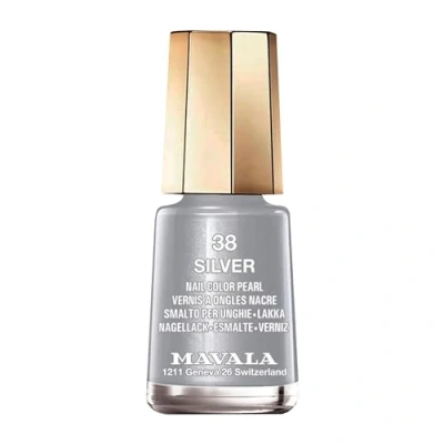 Imagen de MAVALA Mini Colors Silver 38 5 ml, Esmalte de Uñas Pequeño, Color Plateado, Minimiza la Evaporación, Formulados con Ingredientes Seleccionados, Práctico para Llevar