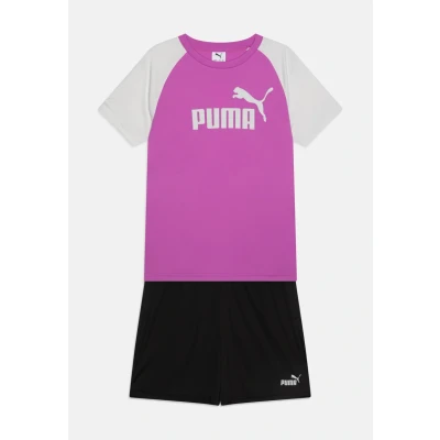 Imagen de PUMA ESS No.1 Logo Poly Tee and Shorts Set B, Abiti lavorati a maglia Niños, Wild Berry,