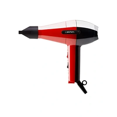 Imagen de Elchim 2001 Secador de pelo, 2000 W, color rojo y negro