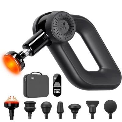 Imagen de Bob and Brad D6 Pro Plus Pistola de Masaje Muscular con Función Calor, Masajeadora Tejido Profundo 16mm Amplitud, Eléctrica Massage Gun para Aliviar el Dolor