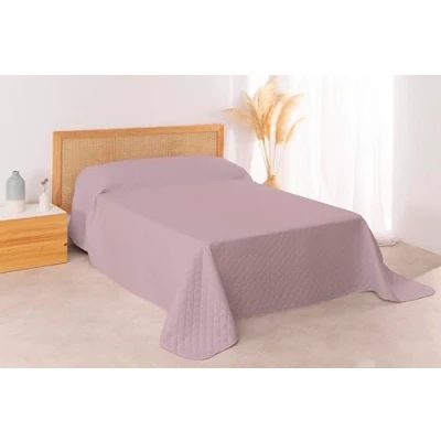 Imagen de Donegal Collections Colcha Bouti Cama 90 90/80 Lisa Acolchada y Reversible Nude Colchas Cubrecama Primavera Verano Fresca, Acolchado Fino Microfibra Extrasuave