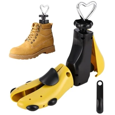 Imagen de Zhufas Hormas Para Zapatos, Horma Zapatos Hombre Mujer, Ensanchador de Botas Plástico, Con Calzador, Justable Longitud y Anchura Ensanchar Zapatos.(1 Piezas, 40 48)