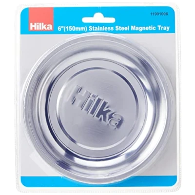 Imagen de Hilka 11901006 Bandeja magnética de acero inoxidable un diámetro 6 pulgadas