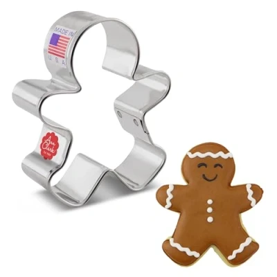 Imagen de Ann Clark Cookie Cutters Cortador de galletas hombre jengibre feliz 7,6 cm