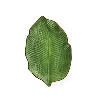 Imagen de Excelsa Foliage Plato de Servir Hoja, Cerámica, Verde