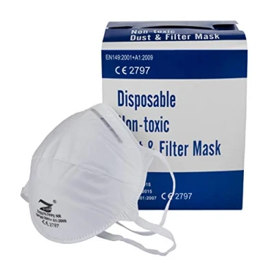 Imagen de Mascarilla FFP2 Cabeza, [Pack 20 Uds], [No Reutilizable], Certificada/Homologada,