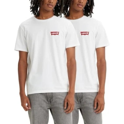 Imagen de Levi&#039;s 2 PACK Camiseta básica, Hombre, Talla: Small, Bright white