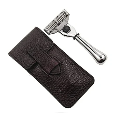 Imagen de Parker Travel Mach 3 Compatible Razor with Leather case mod. TravM3