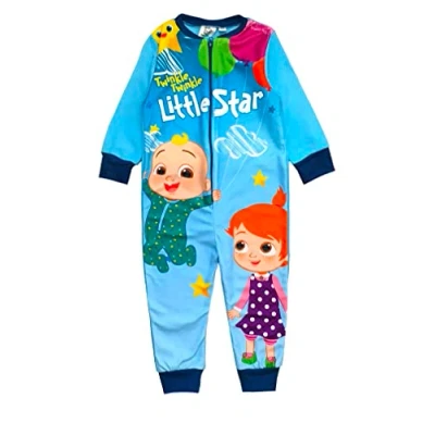Imagen de CoComelon, Mono niño o niña, Pijama Unisex, Todo en uno, Azul, Edad 4 5 años