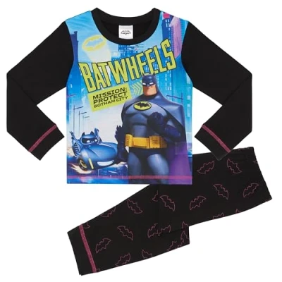 Imagen de DC Comics BatWheels Batman Pijamas de Manga Larga para Niños 2 3 Años: 98cm