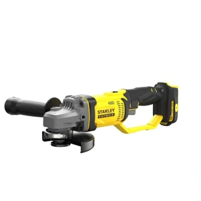 Imagen de STANLEY FATMAX Mini Amoladora V20 Litio 18V, disco de 125mm, diseño compacto y ergonómico, velocidad 9000 rpm, empuñadura lateral 3 posiciones, sin cargador ni batería, SFMCG400B XJ