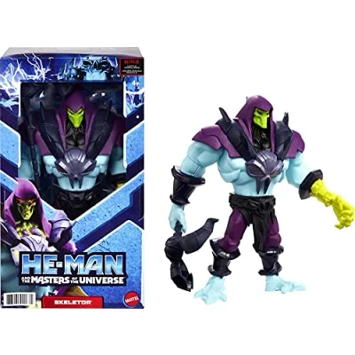 Imagen de He Man And the Masters of Universe Skeletor Figura grande con accesorio inspirado en la serie animada MOTU Netflix, juguete coleccionable de 8.5 pulgadas para niños a partir 4 años