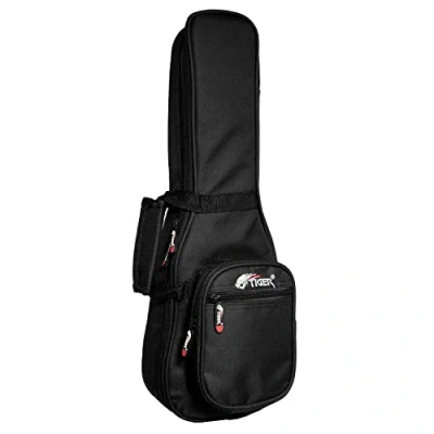 Imagen de TIGER INC26 BK Funda acolchada para ukelele soprano (10 mm), color negro