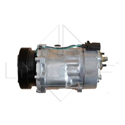 Imagen de NRF EASY FIT 32064 compresor de Aire Acondicionado SD7V16 WITH ADAPTER 12 PAG 46 con aceite PAG, junta anular norauto, oscaro, mister