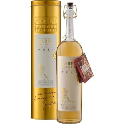 Imagen de Jacopo Poli Grappa Sarpa Barrique di in Geschenkröhre, 700 ml