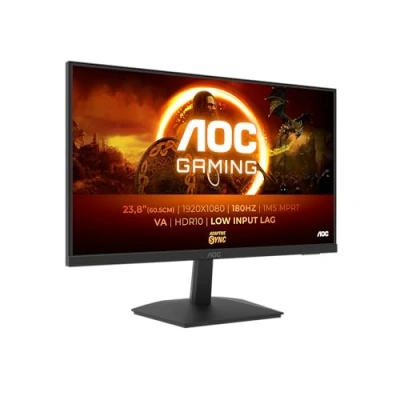 Imagen de AOC Gaming 24G15N, Monitor Full HD de 24 Pulgadas, 180 Hz, 1 ms, sincronización adaptativa (1920x1080, HDMI 2.0, DisplayPort 1.4) Negro Glossy