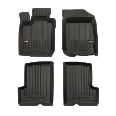 Imagen de FROGUM 3D407152 Juego de alfombrillas suelo Caucho delante y detrás 4 negro Adaptado DACIA: Duster SUV