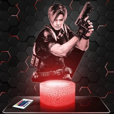 Imagen de lámpara Resident Evil decoración Cuarto para niños. 3D Evil, objeto de videojuegos jugadores, Idea regalo, noche la oficina. regalo original TOP