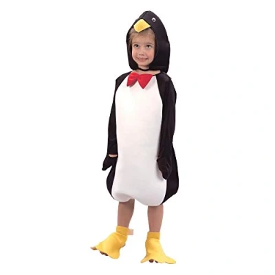 Imagen de Bristol Novelty Disfraz de pingüino gracioso para niño, talla L, multicolor, L (134 cm) (CC655)