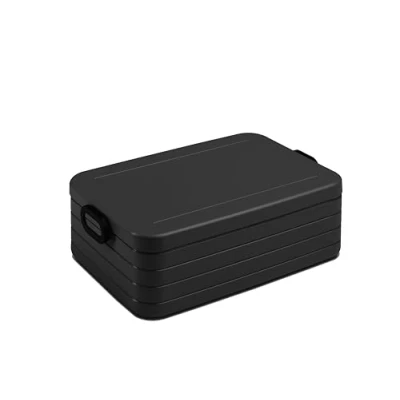 Imagen de Mepal Fiambrera Take a Break Extra Large Lonchera para llevar Lunch Box 6 Sandwiches o 12 Rebanadas de pan Meal Prep Apto Lavavajillas 2000 ml Nordic Black