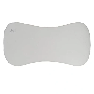 Imagen de Babyline Almohada bebé Piqué Premium, Ayuda a Prevenir y Tratar la Plagiocefalia, Hipoalergénica, Transpirable Desenfundable (2 Fundas Incluidas) (Piqué Gris)