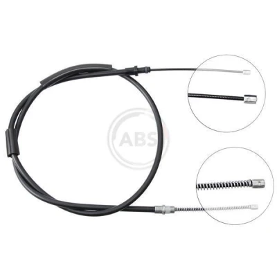 Imagen de A.B.S. K10297 Cable de Freno Mano 1585 Tambor para dirección izquierda/derecha CITROËN: ZX Hatchback, Familiar