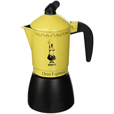Imagen de Bialetti Moka Orzo Express, Cebada Cafetera Italiana Espresso, Aluminio, 4 Tazas