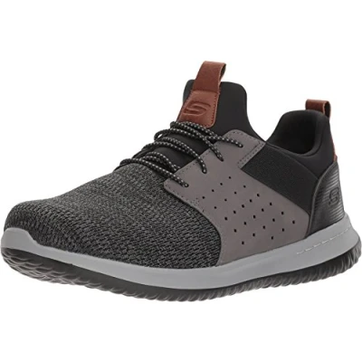 Imagen de Skechers Delson Mocasines, Hombre, Talla: 48.5, Black/grey Zapatos