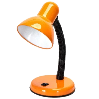 Imagen de Aigostar Lámpara de Escritorio Retro， Flexo Led sin Bombilla， mesa Compatible con Bombillas Modelo E27， Máx 240V， Lampara Lectura para Leer， Trabajar， Estudiar， Naranja