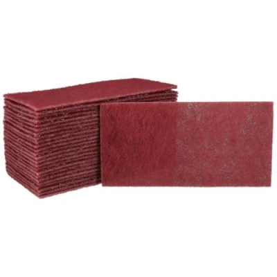 Imagen de Mirka Mirlon Total 25 uds vellón abrasivo VeryFine Grano 360 Almohadillas abrasivas, para lijar, desoxidar, pulir madera, metal, plástico, acero inoxidable