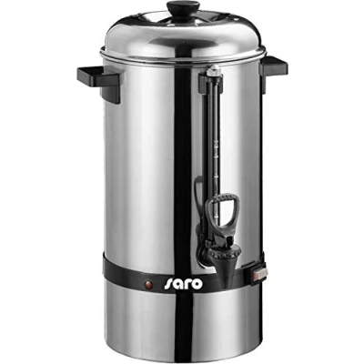 Imagen de Saro cafetera Gastro con filtro redondo, modelo Saromica 6005, industrial (6,75 litros, 40 tazas de café, función preparación y conservación del calor), plata 317 1000