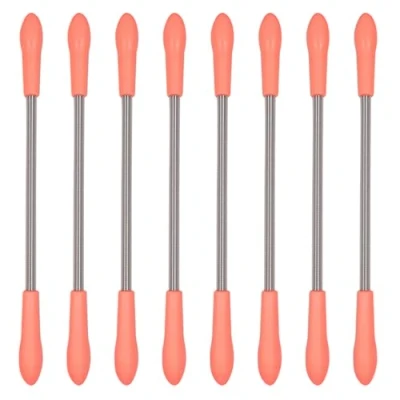 Imagen de XNIVUIS 8 Piezas Depiladora de Pelo Facial Depilador Muelle Herramienta Varita para Labio Superior Barbilla, Mejillas (Rosa)
