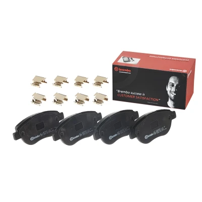 Imagen de BREMBO P 61 137 Juego de pastillas freno excl. contacto avisador desgaste Chapa antichirridos con accesorios CITROËN: C4 I Hatchback