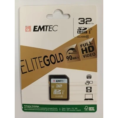Imagen de Emtec 32gb Class10 Gold + Sdhc Clase 10 Memoria Flash