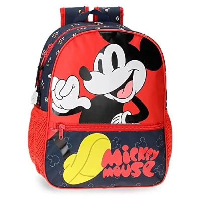 Imagen de Disney Mickey Mouse Fashion Mochila Escolar Multicolor 27x33x11 cms Microfibra 9,8L