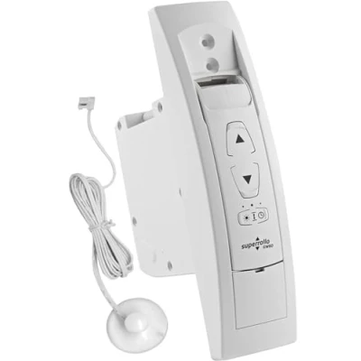 Imagen de Superrollo Professional GW60 Enrollador Universal para persiana, Montaje de Adorno y Empotrado, Color Blanco