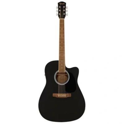 Imagen de Fender FA 25CE Alternative Series Guitarra Dreadnought Acústica Eléctrica, para Principiantes, con 2 Años de Garantía, Incluye Afinador Incorporado y Controles Volumen Tono a Bordo,Negro