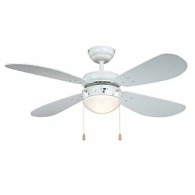 Imagen de AireRyder Classic Ventilador de techo con iluminación, carcasa blanco, aspas color 105 cm
