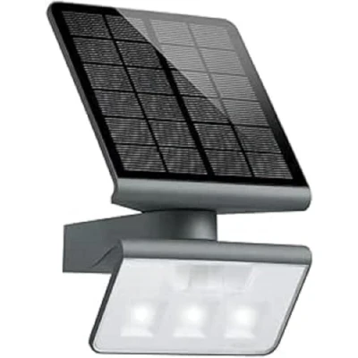 Imagen de Steinel LED lámpara solar XSolar L S ONE antracita, aplique, sensor de movimiento, luz nocturna, para jardín, batería recargable 2500 mAh