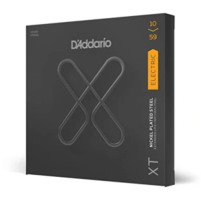 Imagen de D&#039;Addario XTE1059, XT Electric Nickel Plated Steel, Regular Light, 7 String 10 59